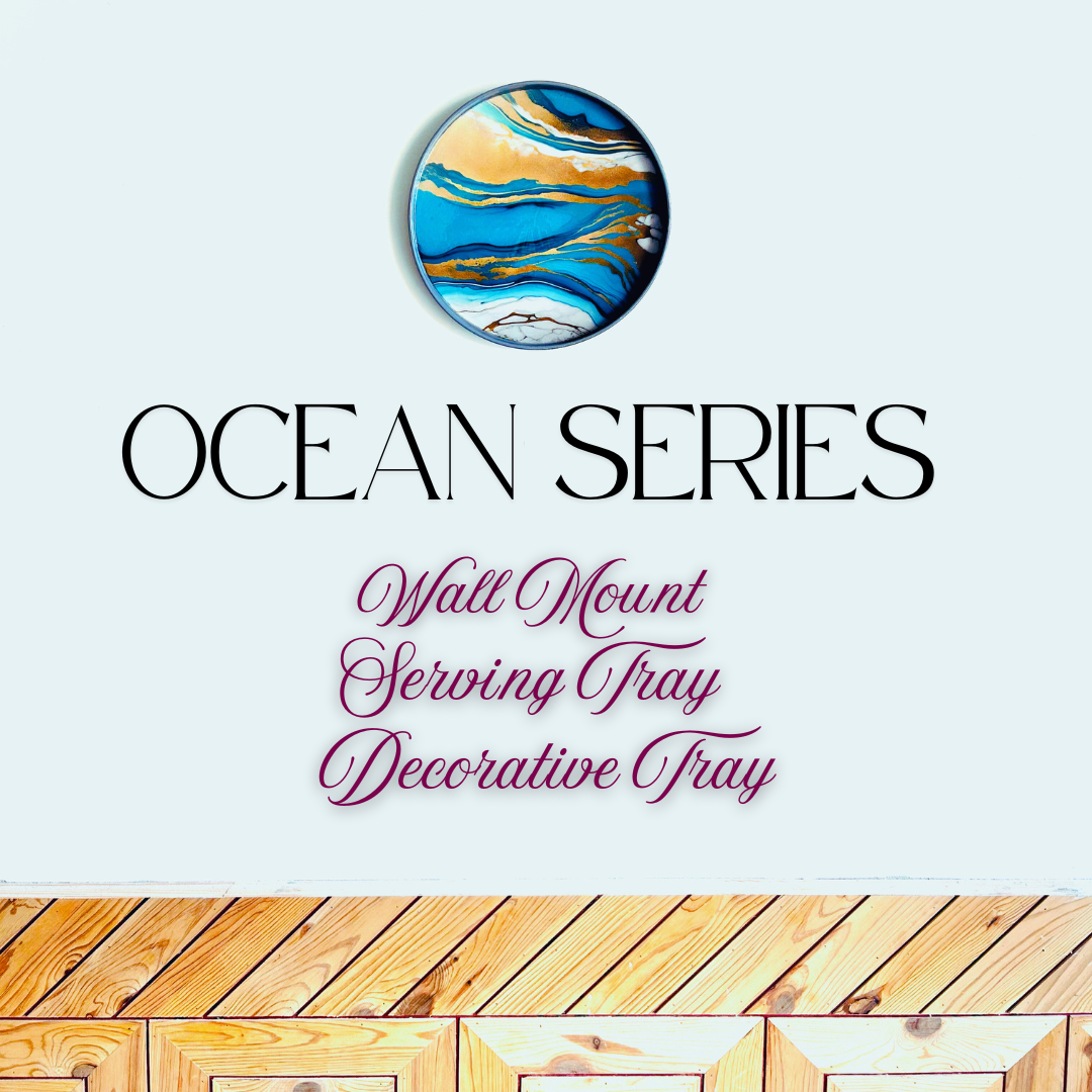 Ocean Series Premium Wooden Tray