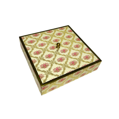 Premium Dry Fruit Box (Pink Lotus)