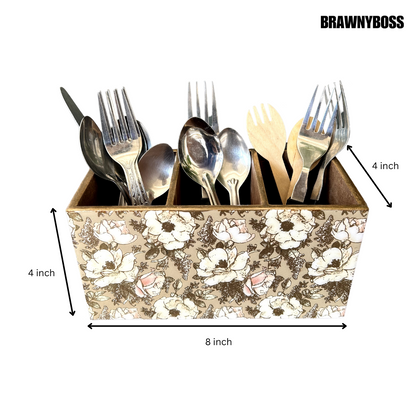 Multi- Purpose Holder/Cutlery Holder (Golden Cream)