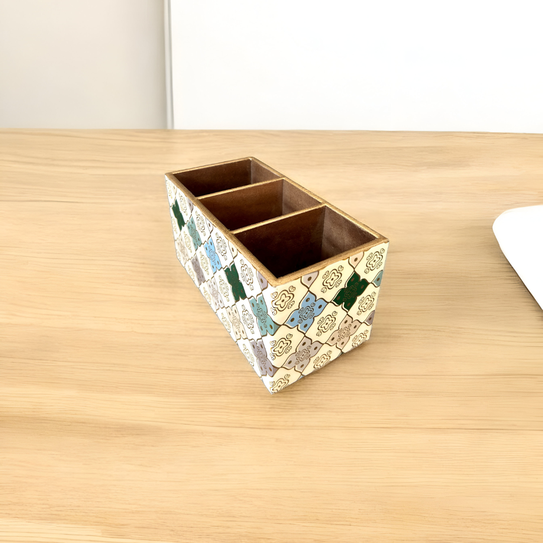 Multi- Purpose Stand/Cutlery Holder (Blue Green)